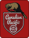 Canadian Pacific Steam Era "Spans The World" Beaver Shield - Embroidered Sweatshirt