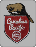 Canadian Pacific Steam Era "Spans The World" Beaver Shield - Embroidered Sweatshirt