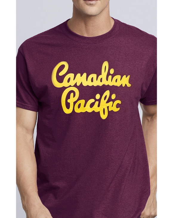 Canadian Pacific Classic 1950's Gold Script Lettering T-shirt