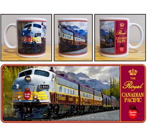 Mug - Canadian Pacific - The Royal Canadian Pacific (RCP) in the Mountains - 11 oz Ceramic Coffee Mug