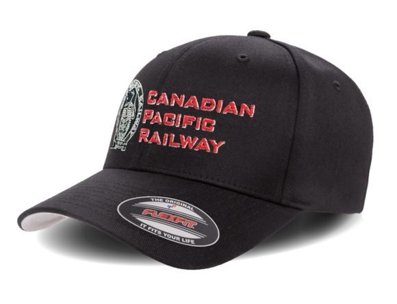 Canadian Pacific Railway w/1881 Black & White Beaver Shield - Flexfit Cap