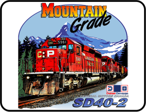 Canadian Pacific Locomotive SD40-2 "Mountain Grade" T-Shirt