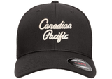 Canadian Pacific 1960's Script Logo - Retro Trucker Style Mesh Snapback Cap