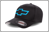 Chevy Bowtie - (Light Blue) - Flexfit Cap