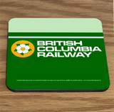 BC Rail / PGE Historic Logo's - Cork Backed Table Coaster Set