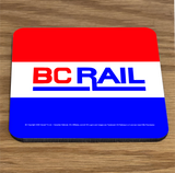 BC Rail / PGE Historic Logo's - Cork Backed Table Coaster Set
