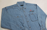 Classic Dodge Pentastar Logo - Denim Long Sleeve Shirt