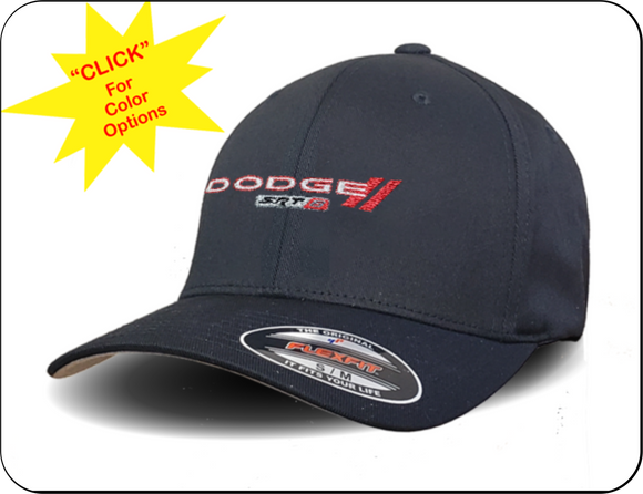 Classic Dodge SRT8 Logo - Black Flexfit Cap