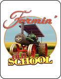 Farmin' - Old School - w/Case Steam Tractor - T-shirt