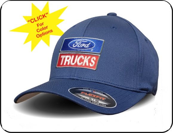 Ford Trucks (Block) Logo - Flexfit & Truckers Caps