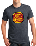 KCS - Kansas City Southern - Maroon & Gold Logo Train T-Shirt