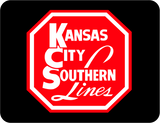 KCS - Kansas City Southern - Red & White Logo Train T-Shirt