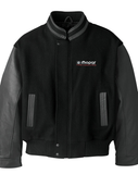 Classic Mopar Performance Logo - Retro Varsity Leather Melton Jacket