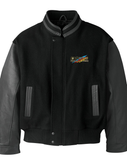 Classic Mopar Performance Parts Logo - Retro Varsity Leather Melton Jacket