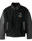 Classic Plymouth Roadrunner Logo - Retro Varsity Leather Melton Jacket