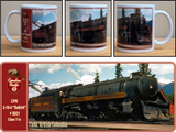 Canadian Pacific 2-10-4 T1c Selkirk Steam Locomotive No. 5931 in Field B.C.- 11 oz Ceramic Coffee Mug