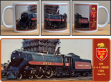 Canadian Pacific 4-4-4 Jubilee F-1a Steam Locomotive No. 2912 - 11 oz Ceramic Coffee Mug