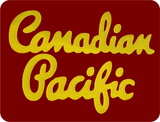 Canadian Pacific - 1950's Script Lettering (Imitation Gold) - Front & Back Embroidered Insulated Bomber Jacket