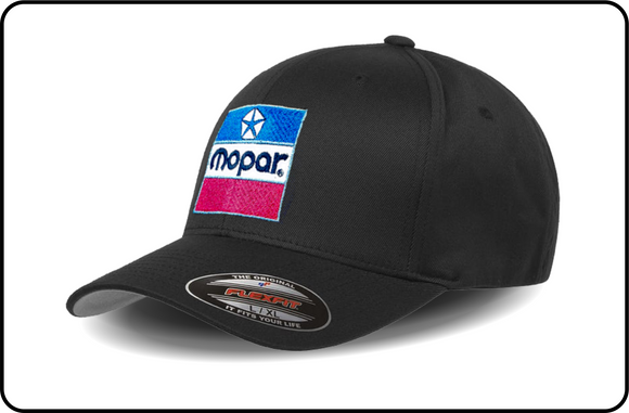 Classic Mopar Parts Block Logo - Black Flexfit Cap