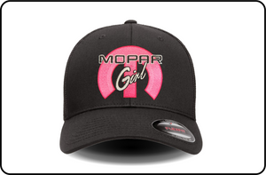 Classic Mopar Girl Logo - Black Flexfit Cap