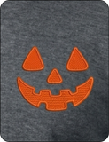 Pumpkin / Jack-O-Lantern Face Logo - Embroidered Sweatshirt