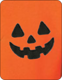 Pumpkin / Jack-O-Lantern Face Logo - Embroidered Sweatshirt
