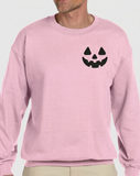 Pumpkin / Jack-O-Lantern Face Logo - Embroidered Sweatshirt