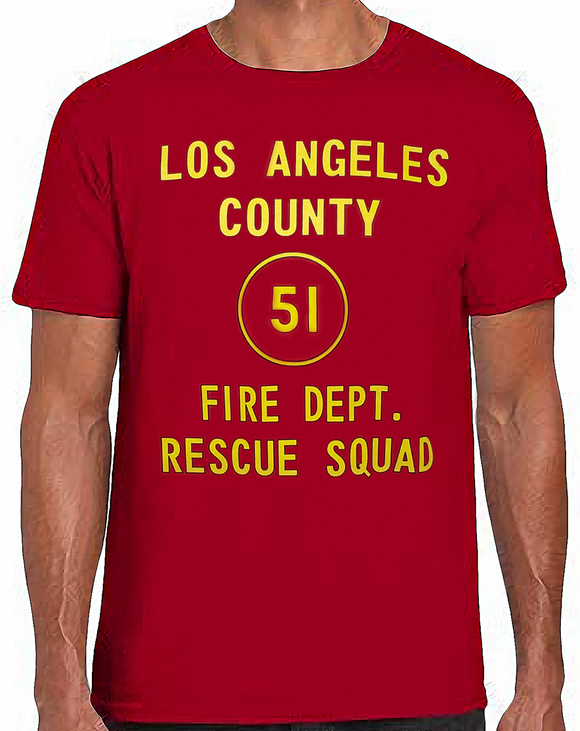 Emergency! - Squad 51 Rescue Squad Door Art T-shirt