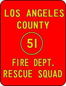 Emergency! - Squad 51 Rescue Squad Door Art T-shirt