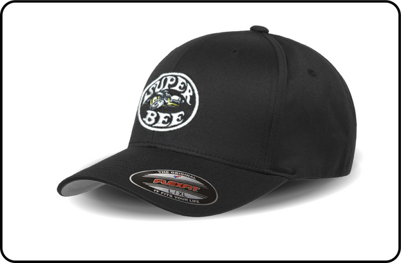 Super Bee Logo - Black Flexfit Cap