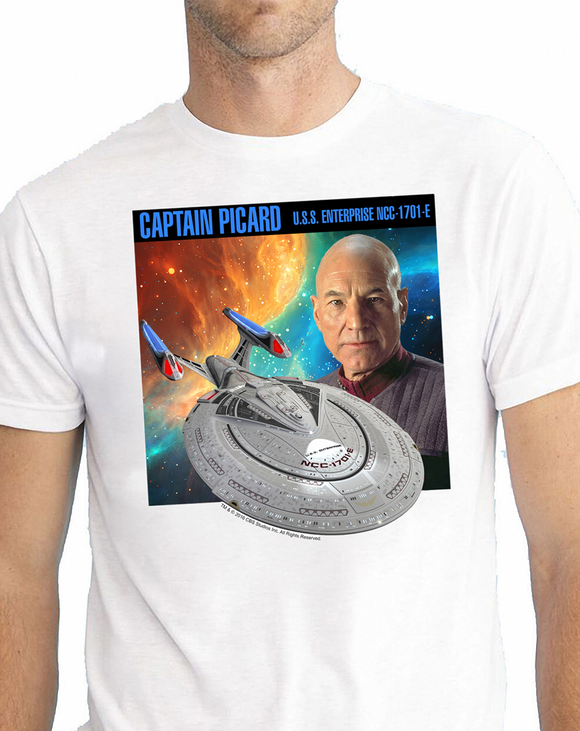 Captain Jean Luc Picard (Patrick Stewart) - Star Trek First Contact - T-shirt