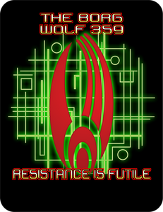 The Borg - Wolf 359...  Resistance is Futile! - Star Trek The Next Generation - T-shirt