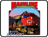 CN Mainline Revolution ES44DC Canadian National General Electric Diesel Logo Casual Ts Apparel and Souvenirs