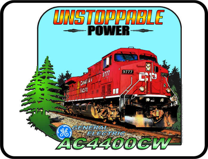 Canadian Pacific Locomotive AC4400CW Unstoppable Power T Shirt