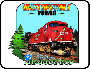 Canadian Pacific Locomotive AC4400CW "Unstoppable Power" T-Shirt