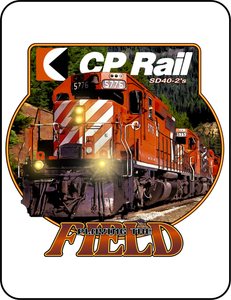 Canadian Pacific - SD40-2 Locomotive - Playing the Field -  T-shirt