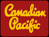 Canadian Pacific 1950's Script Gold Lettering Logo Maroon Casual Ts Apparel and Souvenirs