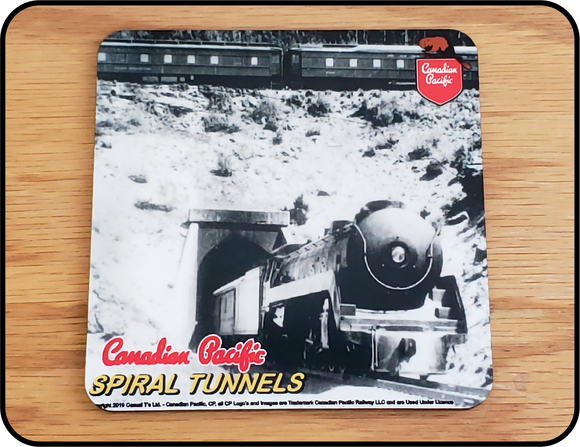 Canadian Pacific Spiral Tunnels 2 Table Coaster Casual Ts Apparel and Souvenirs