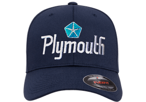 Plymouth Embroidered Cap Flexfit Wooly Navy Car Cap