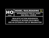 HO scale Model Railroading Rating Graphic Logo Casual Ts Apparel and Souvenirs