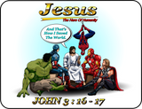 Inspirational Jesus The Hero Of Humanity Graphic T-shirt Casual Ts Apparel and Souvenirs