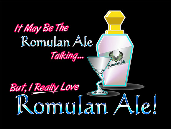 Love Romulan Ale graphic Logo Casual Ts Apparel and Souvenirs
