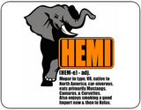 Hemi Elephant Mopar Dodge Logo Casual Ts Apparel and Souvenirs