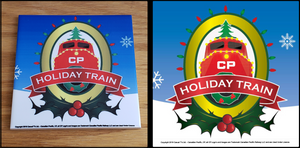 Canadian Pacific Holiday Train Logo ceramic tile Casual Ts Apparel and Souvenirs