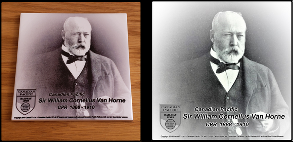 Canadian Pacific Sir William Cornelius Van Horne CP General Manager ceramic tile Casual Ts Apparel and Souvenirs