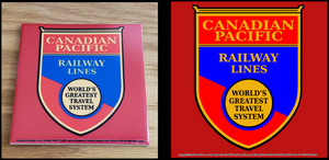 Canadian Pacific Railway Lines Worlds Greatest Travel System ceramic tile Casual Ts Apparel and Souvenirs