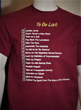 A fun to do list of newer movies and TV shows t-shirt Casual Ts Apparel and Souvenirs
